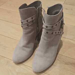 BP Studded Taupe Ankle Booties